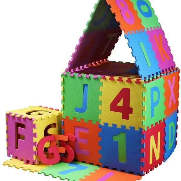 kids Learning Eva Puzzle Foaming Mat Alphabet and Numbers 6pcs Set